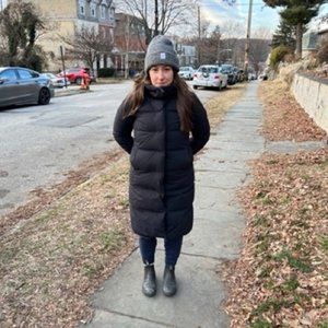 Uniqlo Seamless Down Long Parka (XS) - Black